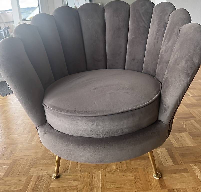 Sofas: Richmond Interiors Huxley  2 Sofas + 1 Sessel  Samt – D'occasion à Seengen par Linda1781 4
