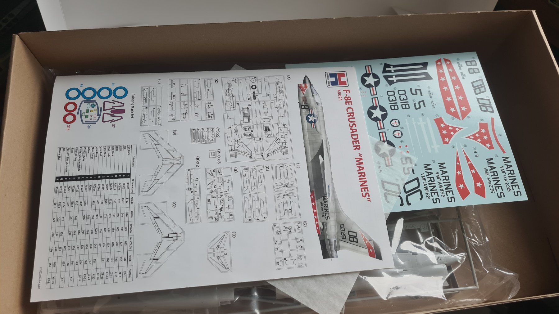 Kit di modellismo & Modellini statici: 1:48 F-8 E Crusader "Marines" - Hobby 2000 / Hasegawa – Nuovo (secondo la descrizione) da Bassersdorf venduto da jackbmw 3