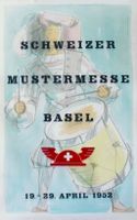 SCHW. MUSTERMESSE BASEL TROMMLER MUBA 1952 - Original Plakat