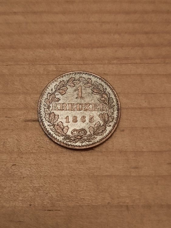 1 Kreuzer 1865 Frankfurt Silber Zustand gemäss Bilder Kaufen auf Ricardo
