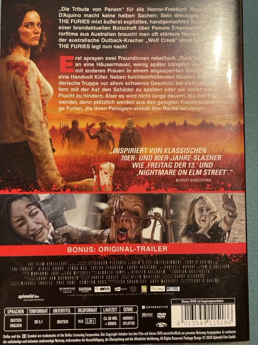 Tutti i DVDs: The Furies (2019) – Usato da Waldenburg venduto da Mimily33 1