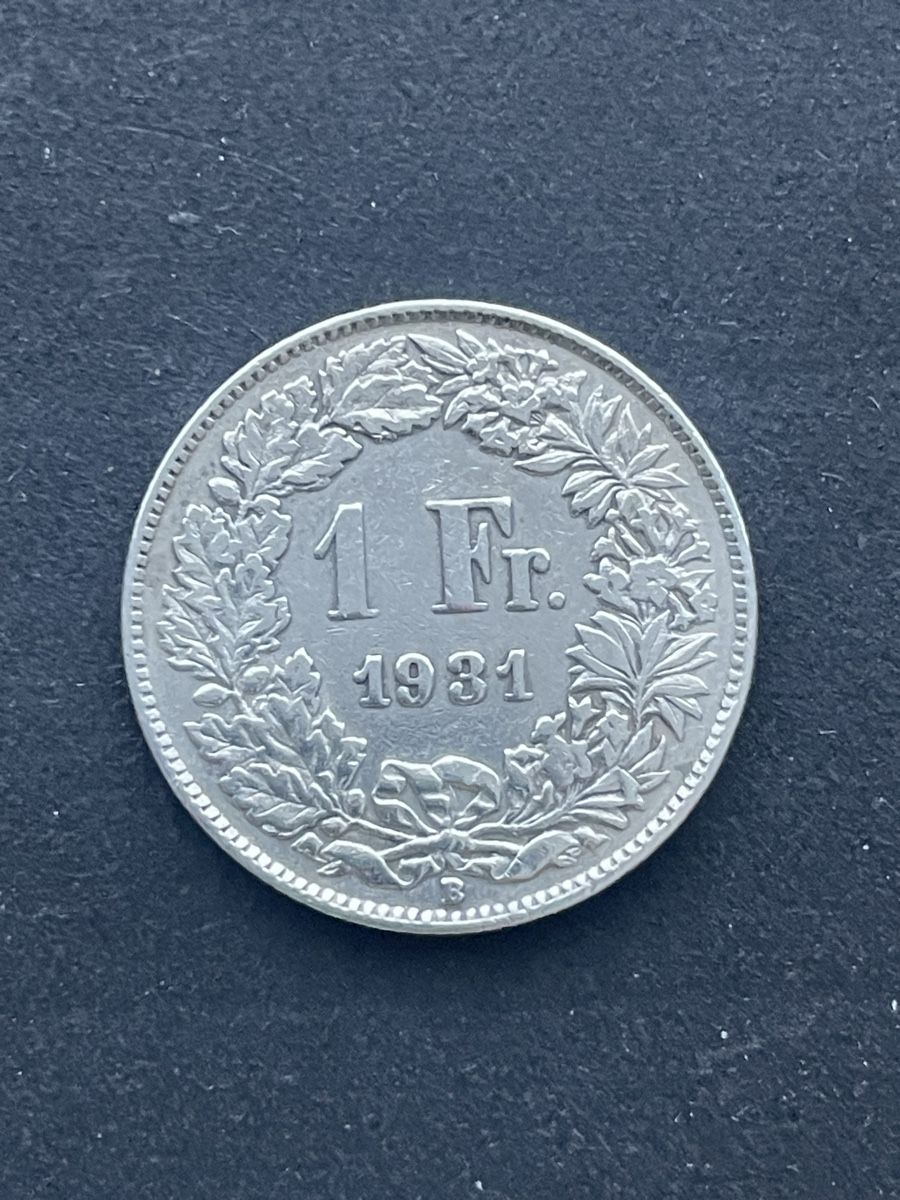 Tutti le monete: 1.- Silber CH Jahr 1931 – Usato da Meierskappel venduto da Hala03 1