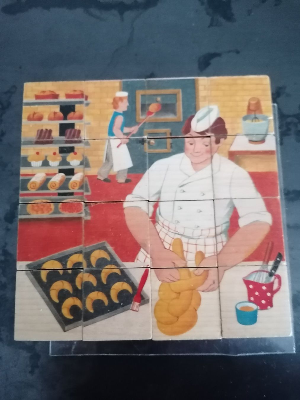 Puzzle: Puzzle Holz "Berufe", 6 "Klötzli"-Puzzle in einem – Usato da Rudolfstetten venduto da Bubu25 3