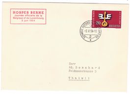 Lettre pour Thalwil BPA HOSPE BERN A654 3.VI.54
