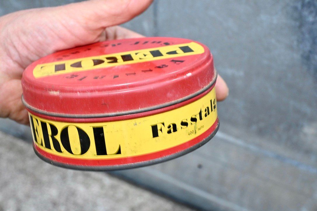 Barattoli: alte Blechdose  PEROL Fasstalg – Usato da Pfaffhausen venduto da mono_rec 8