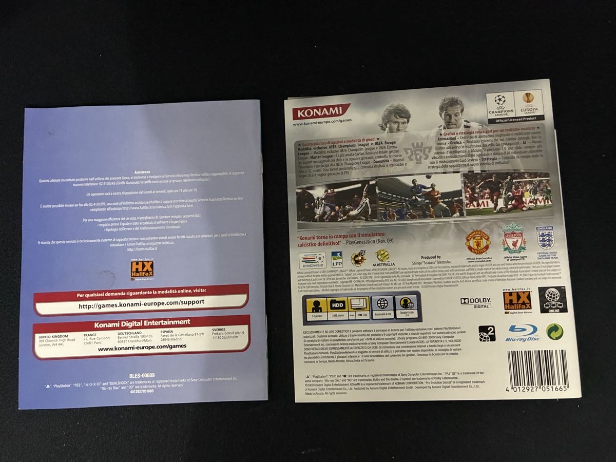 Sony Jeux: Manuale+Cover PES 2010 PS3 – Neuf (Voir description) à Taverne par nad02026 1