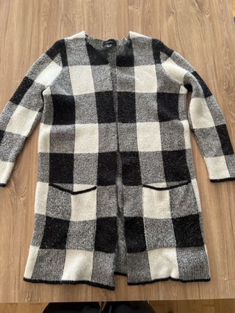 Damen Strickjacke Karomuster Grösse 34/36 neuwertig