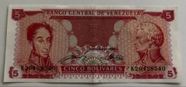 Venezuela 5 Bolivares 1989