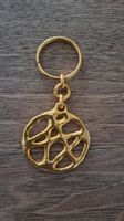porte-clefs doré des années 70