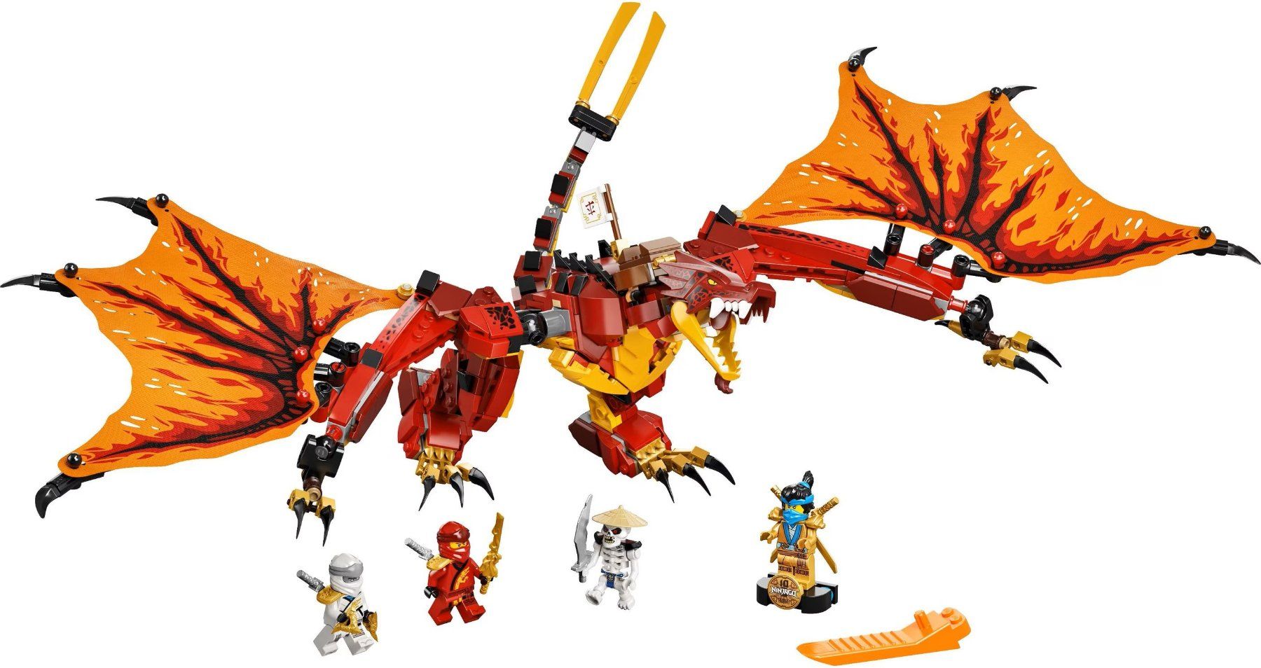 Lego Baukästen: Lego Ninjago 71753, Kais Feuerdrache – Gebraucht aus Riehen von Wettstei