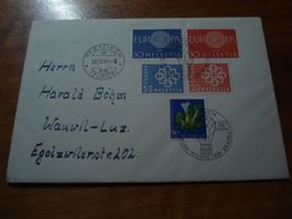 Schön frankierter Brief Ballonpost, 1961