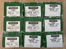 Prebena 9x agrafes / Heftklammern neuf