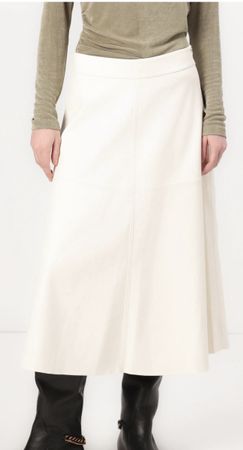 Bruuns Bazaar IMMA SKIRT - A-Linien-Rock - snow white