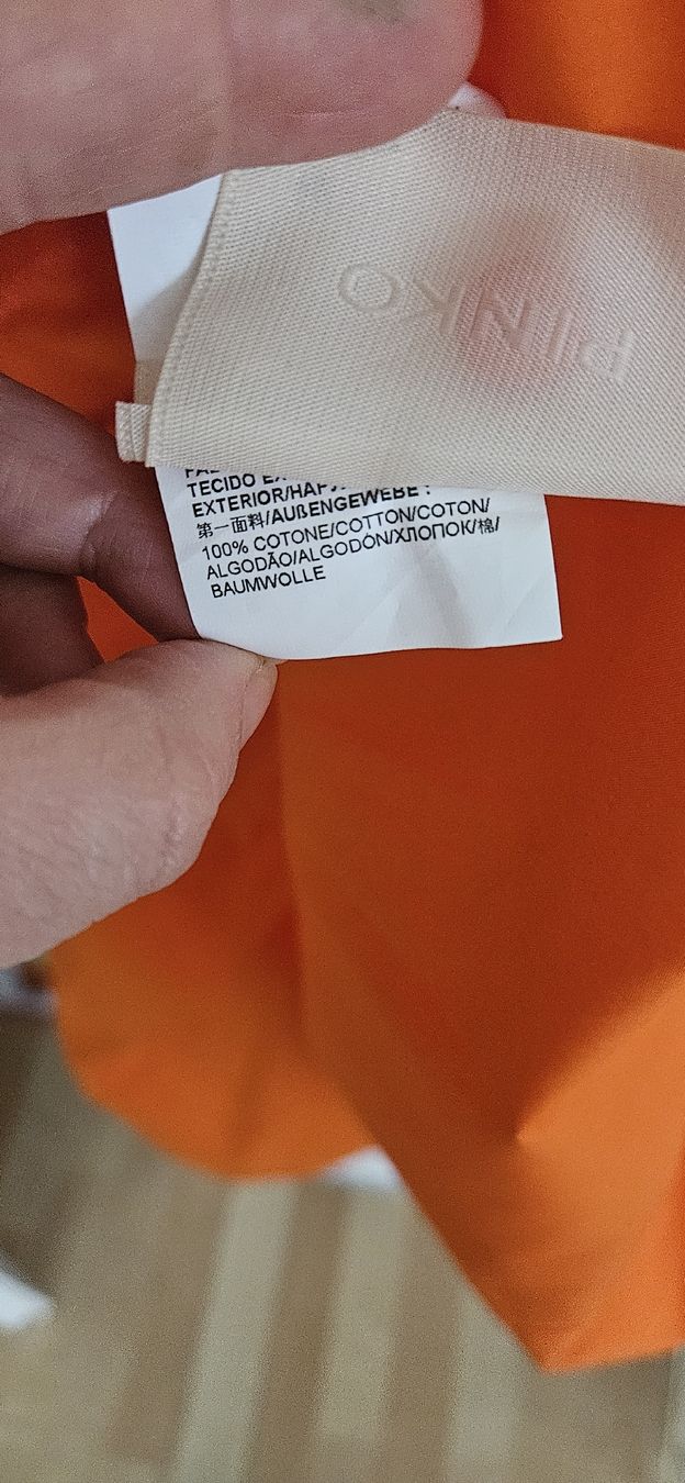 Pinko Vestiti: PINKO Orange Baumwollkleid Gr. 38 – Usato da Hellbühl venduto da Veci02 5