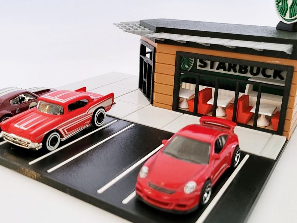 Hot Wheels Modellini d'auto: Starbucks Café HotWheels avec LED – Nuovo (secondo la descrizione) da Le Crêt-p-Semsales venduto da mamy360 1