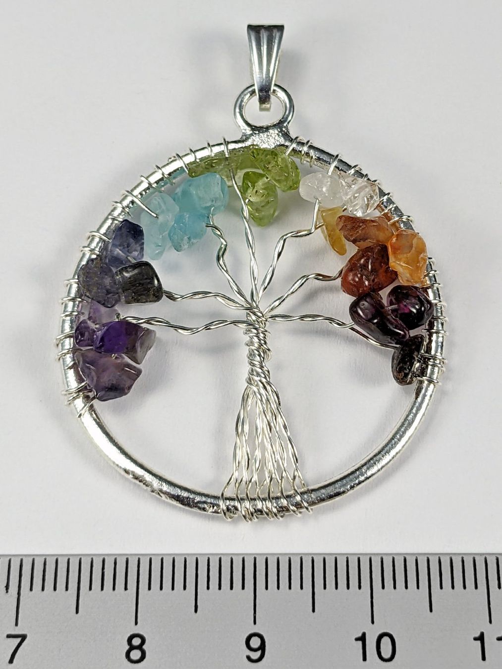 Ciondoli: Lebensbaum Anhänger mit Chakra Steine 48mm – Nuovo e nell'imballaggio originale da Meilen venduto da GypsyCat