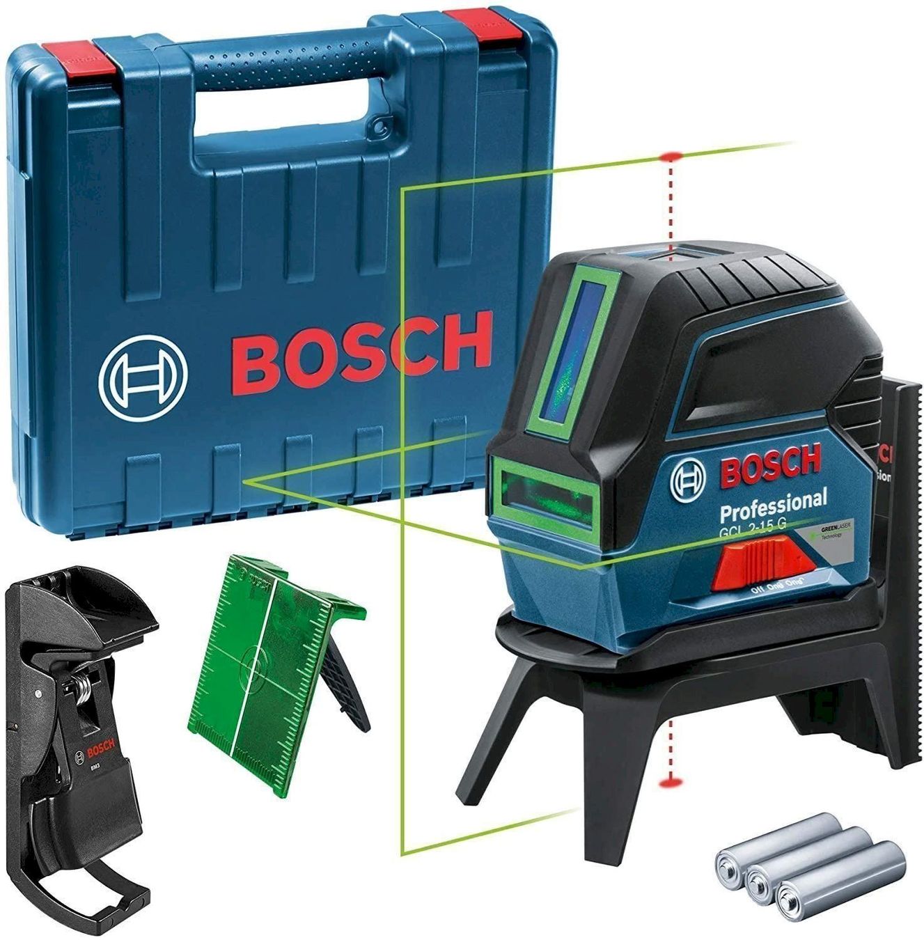 Messen: BOSCH GCL 2-15 G Baulaser Linienlase – Neu und originalverpackt aus Bottighofen von zaap