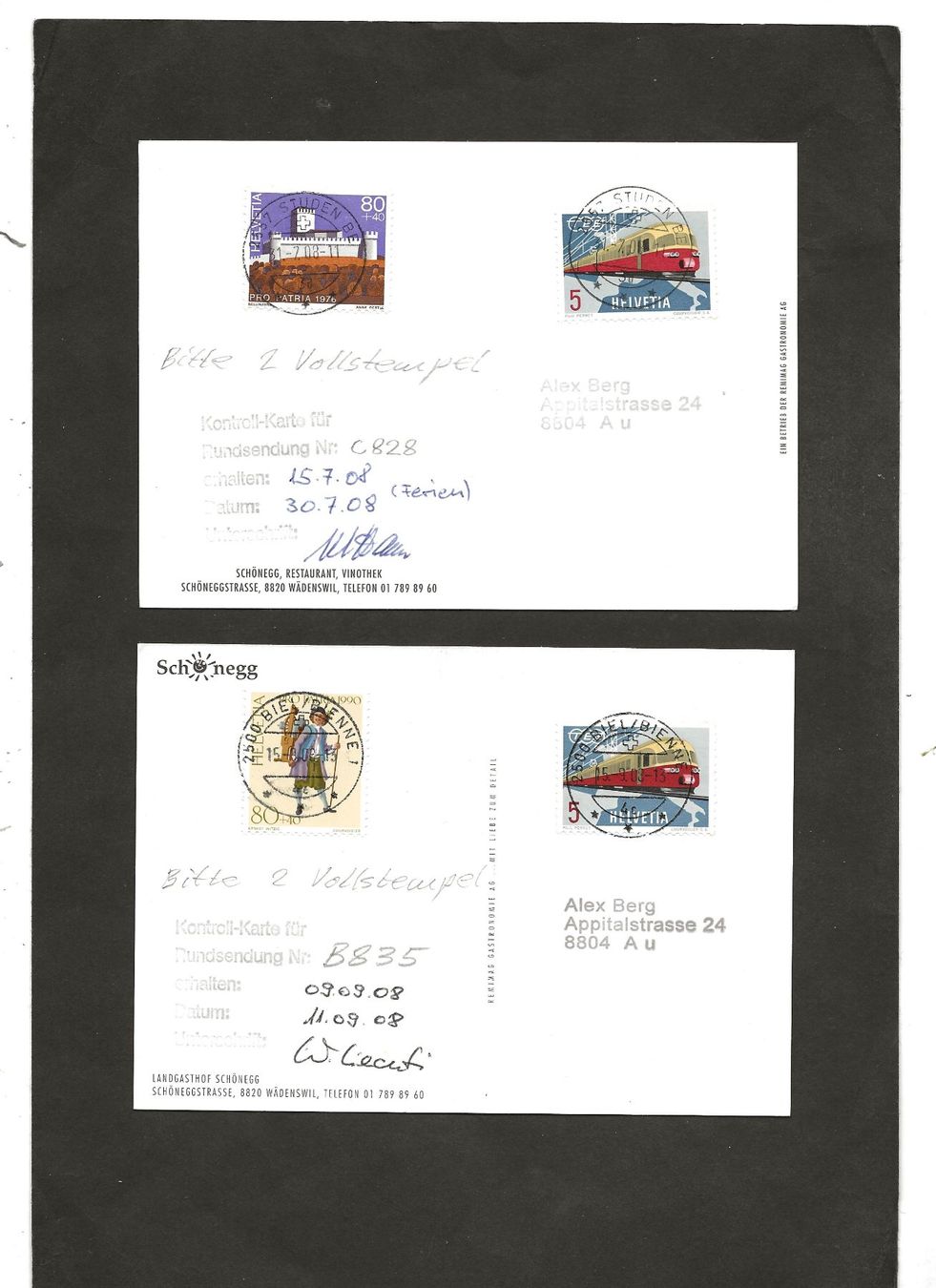 Tutti i francobolli: Schweiz 32 Karten mit Vollstempel – Usato da Au ZH venduto da xelagreb01 6