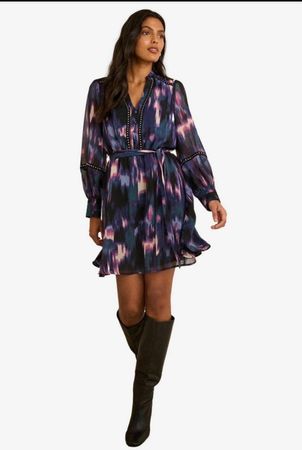 Élégante robe imprimée avec ceinture Love & Roses taille 34