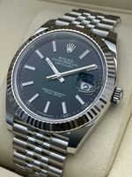 Rolex Datejust 41 Ombre Green Fresh 08/26 Full Set Jubilee
