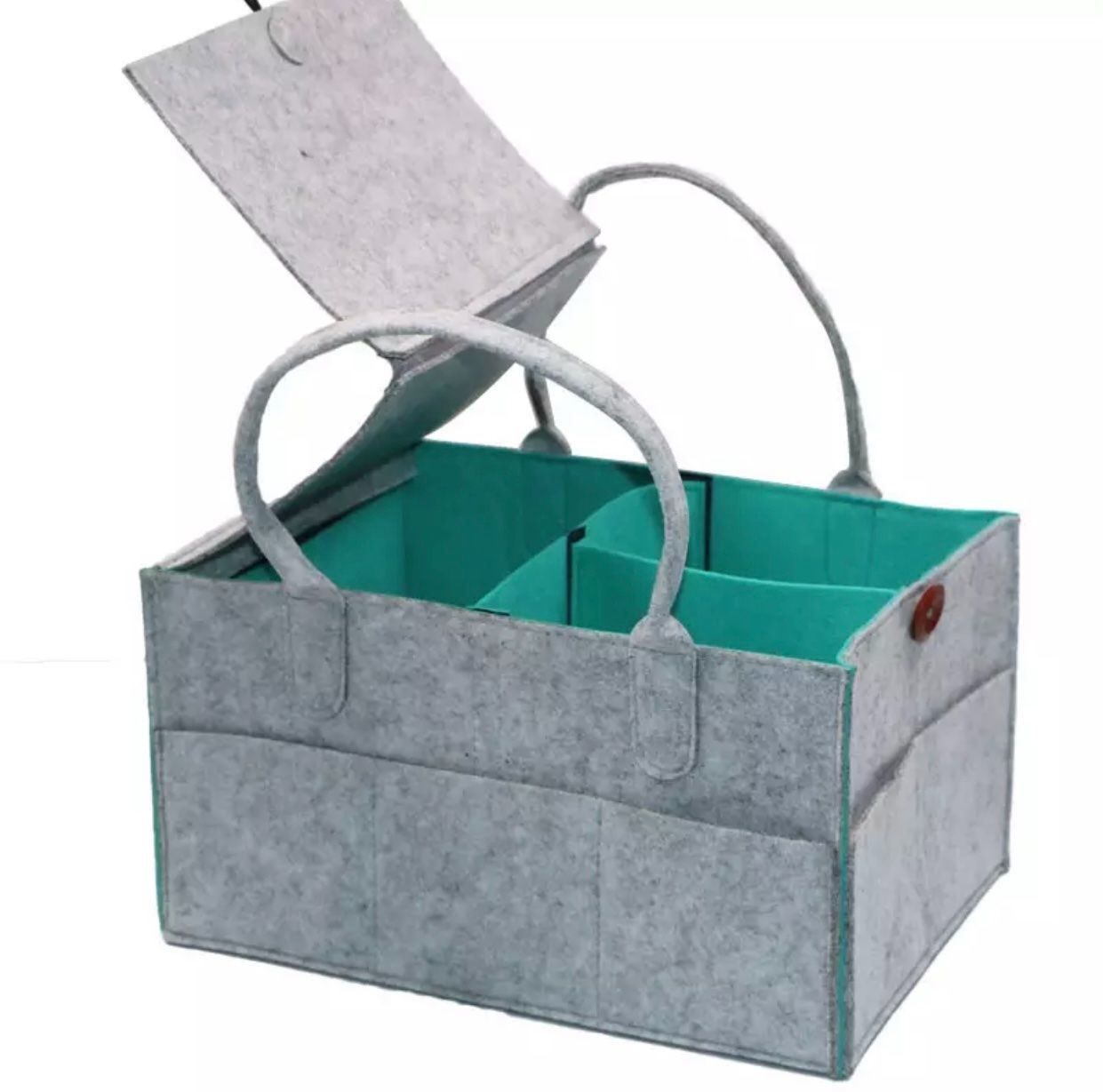 Raccoglitori: Baby Organizer (Grau+Türkis) – Nuovo (secondo la descrizione) da Meilen venduto da Texas1957 1