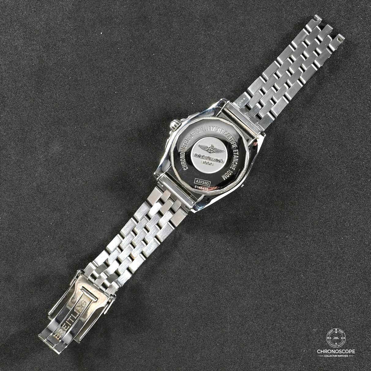 Breitling Orologi: Breitling Galactic ref. A3733012 factory set diamonds, full – Usato da Luzern venduto da ChronoScope6004 4
