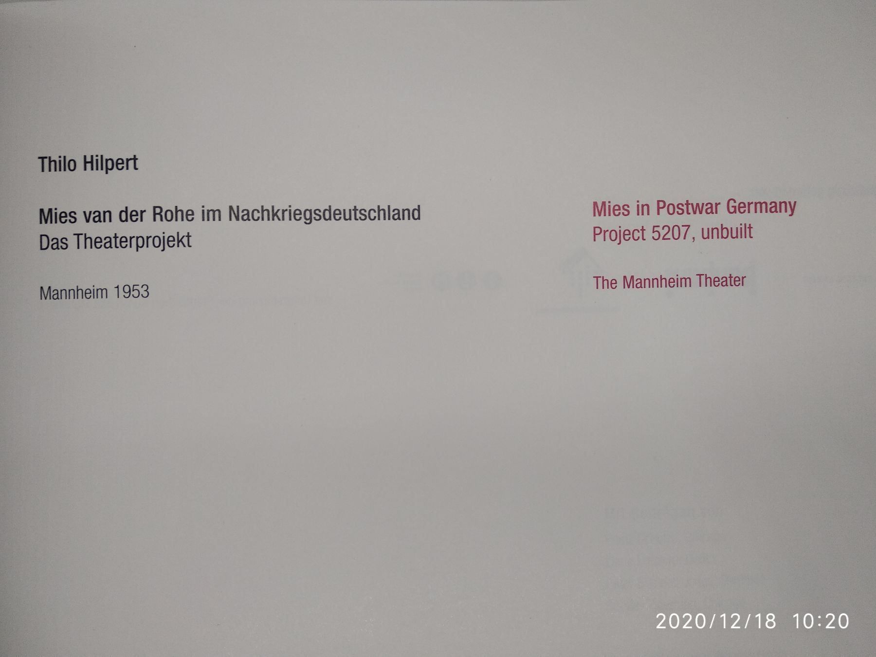 Libri: ARCHITEKTUR - MIES VAN DER ROHE – Usato da Goldach venduto da Gaip 3