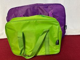 2 Kühltaschen, Lila und Grün, Neu, 6-24 Liter Inhalt