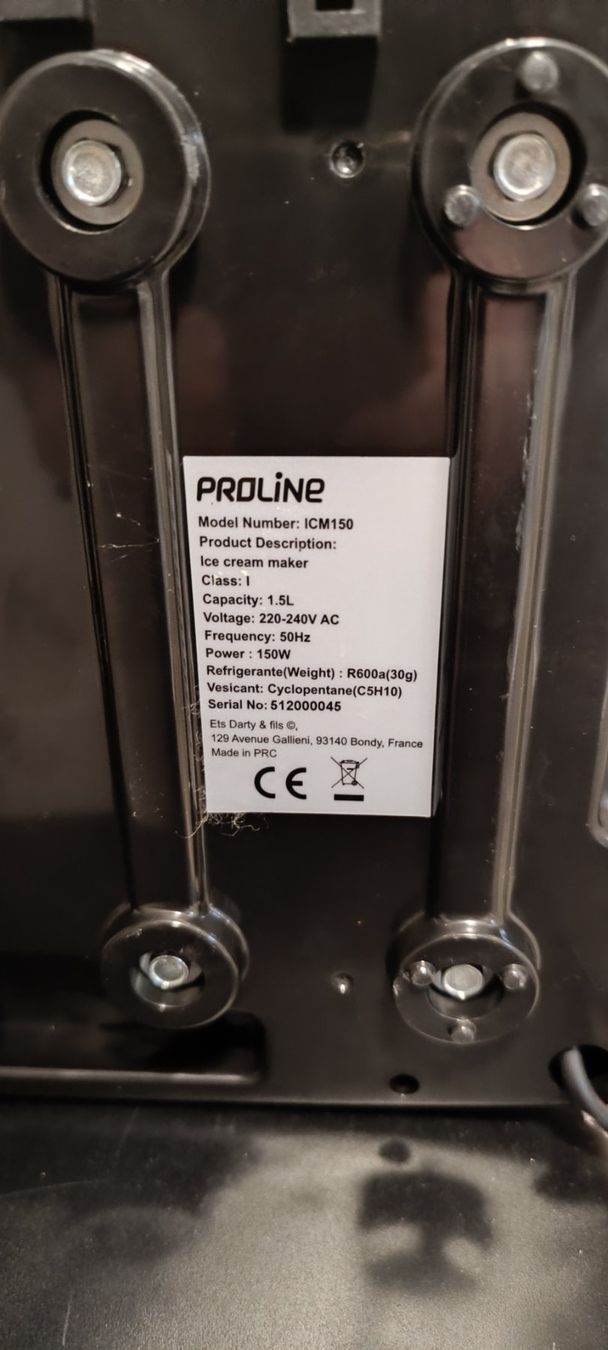 Elettrodomestici da cucina: Machine à glace en inox Proline – Usato da Trélex venduto da lef_57gj 1