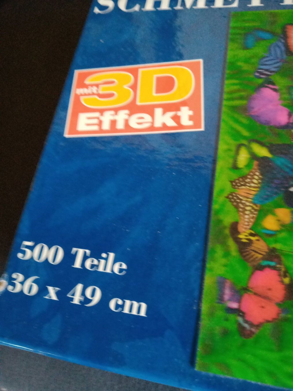 Puzzle: 3D Puzzle, 500 Teile, Schmetterlingmoti – Usato da Hallwil venduto da claire70 2