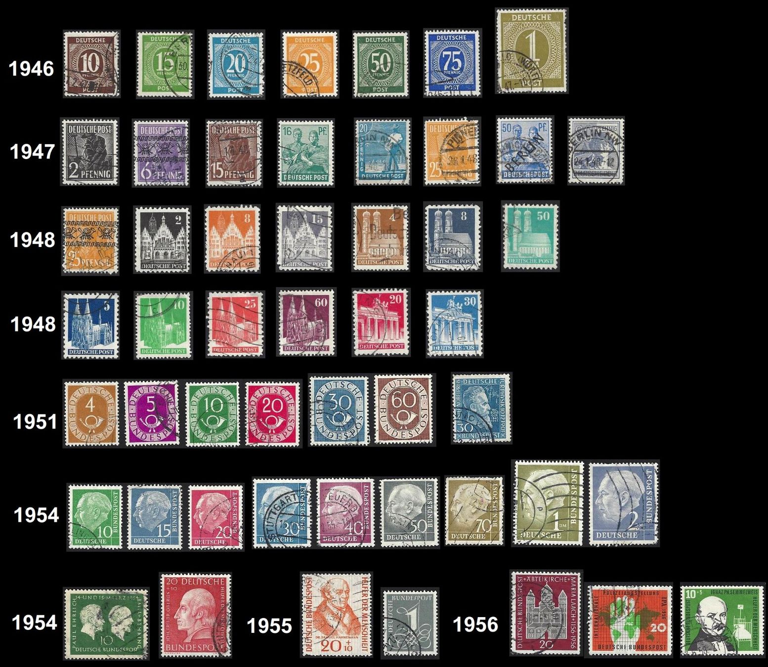 Tutti i francobolli: tolle Sammlung Deutsche Post/Bundespost/Berlin 1946 - 2006 – Usato da Baar venduto da miam8 1