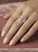 GUCCI G-Logo Woman Ring 925 Silver 
