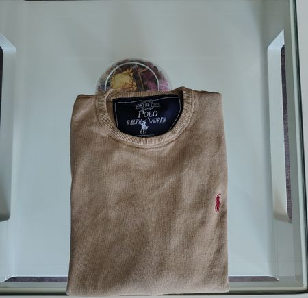 Pullover Polo Ralph Lauren beige Grösse XL 100% Baumwolle