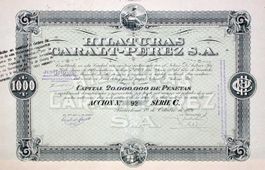 Hilaturas Caralt-Perez SA, Barcelona - 1920
