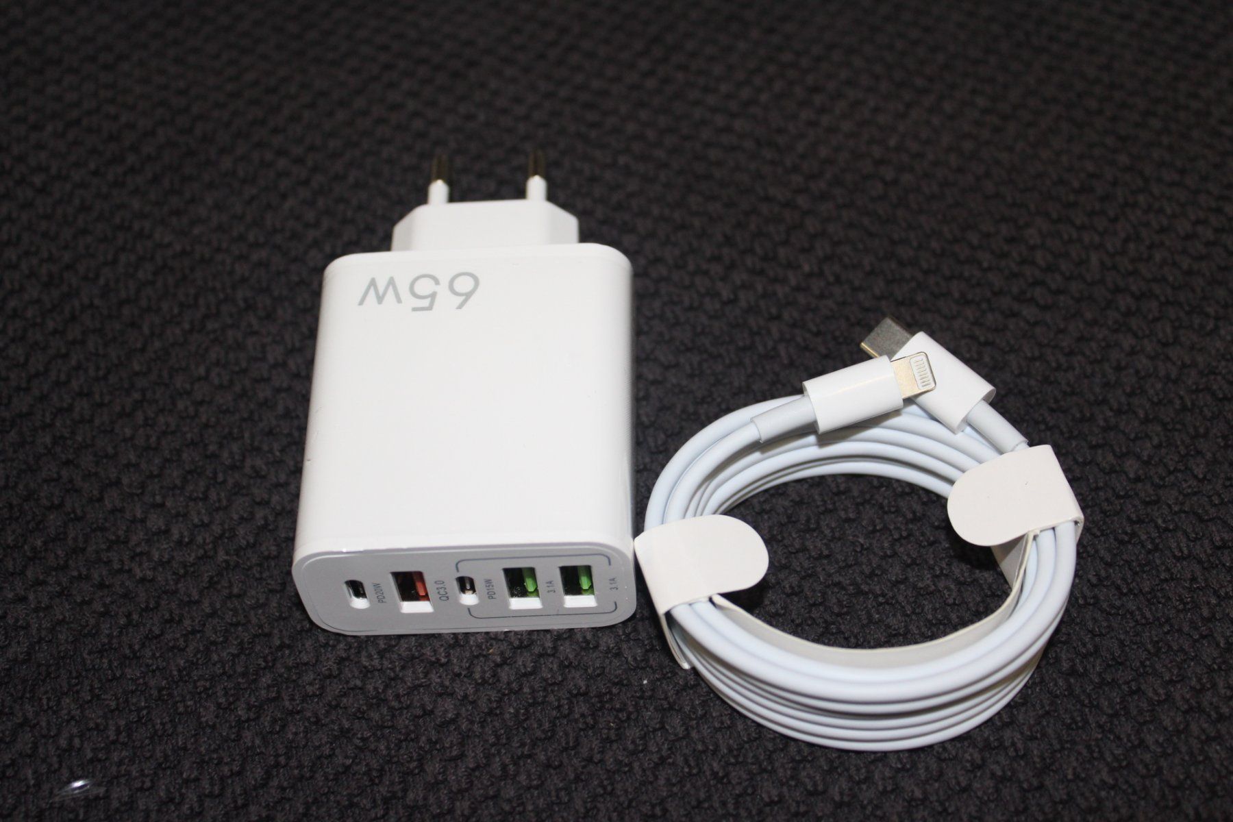 Ladegeräte: 65w Netzteil +2meter lightning USB C kabel iphone 12 13 14 – Neu (gemäss Beschreibung) aus Kirchdorf AG von Apost008