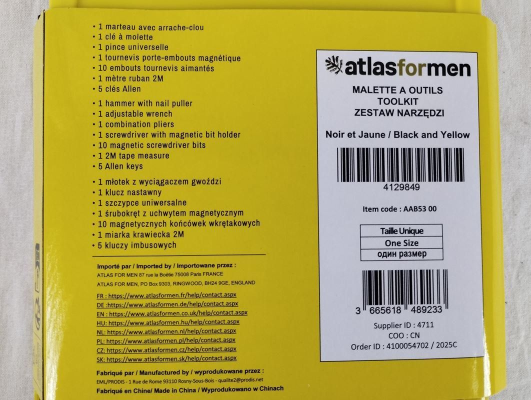 Tutti gli attrezzi: ATLAS FOR MEN Werkzeug-Set – Usato da Schübelbach venduto da Restwert_Schubelbach 8