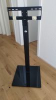 TV Bodenständer Hama Fullmotion schwarz mit Glasfuss