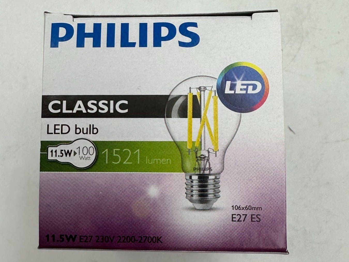 Philips Lampade: Philips LED Leuchtmittel Glühbirne E27 dimmbar Neu – Usato da Luzern venduto da Lager6640 4