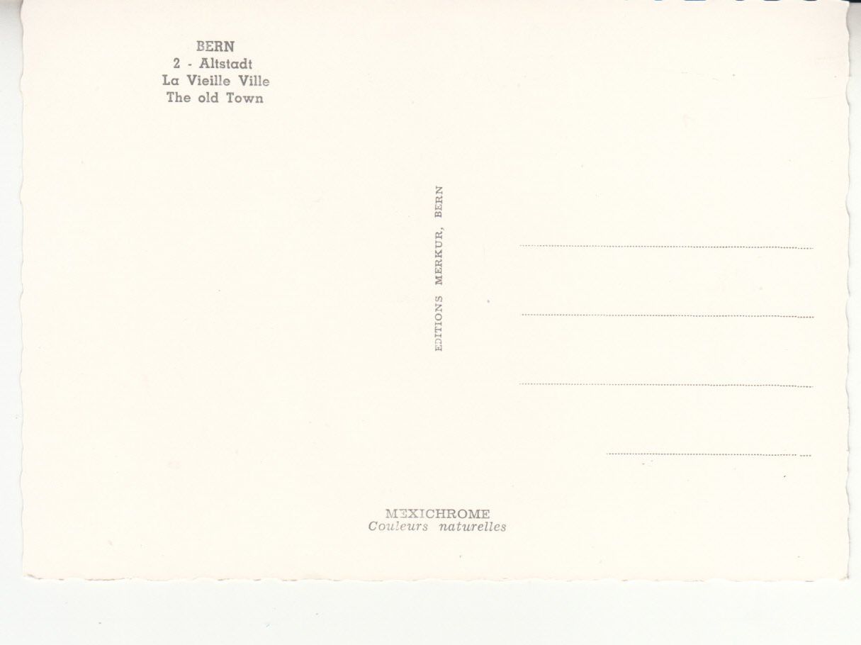 Cartoline postali: Bern Altstadt ca. 1960 – Usato da Bürglen TG venduto da StampGraf 1