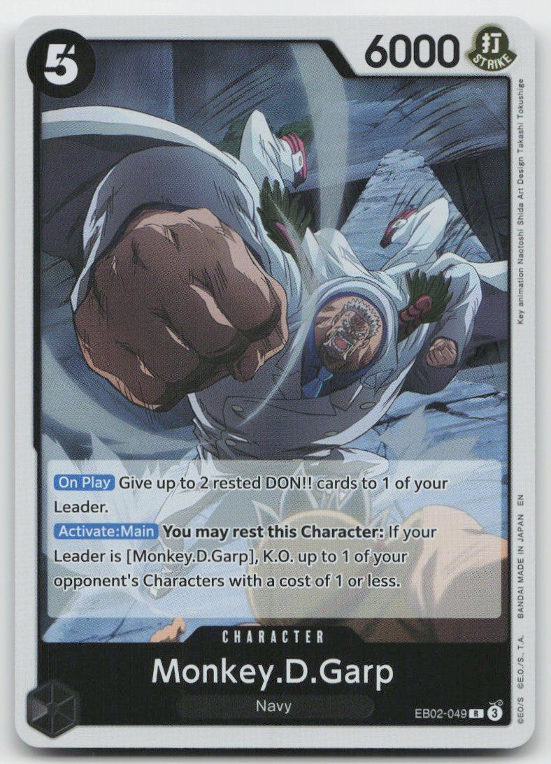 Bandai Carte collezionabili: One Piece Monkey.D.Garp EB02-049 R – Usato da Lugano venduto da VlaseCard