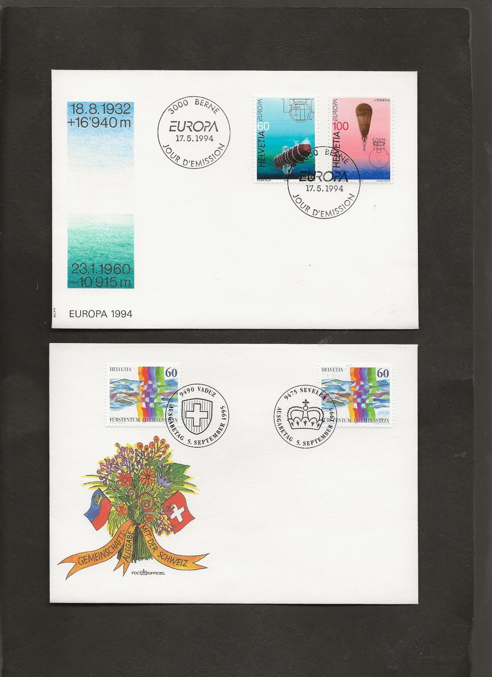 Tutti i francobolli: Schweiz 16 FDC 1992 bis 1999 – Usato da Au ZH venduto da xelagreb01 4