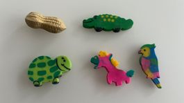 5 neue Radiergummi, Set mit 5 Stück
