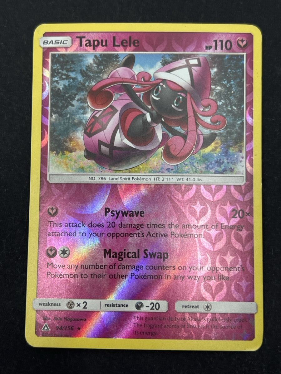 Pokémon Sammelbilder & Trading cards: Tapu Lele Pokemon Karte - Reverse Holo 94/156 🇺🇸✨ – Gebraucht aus Diegten von 5shop7
