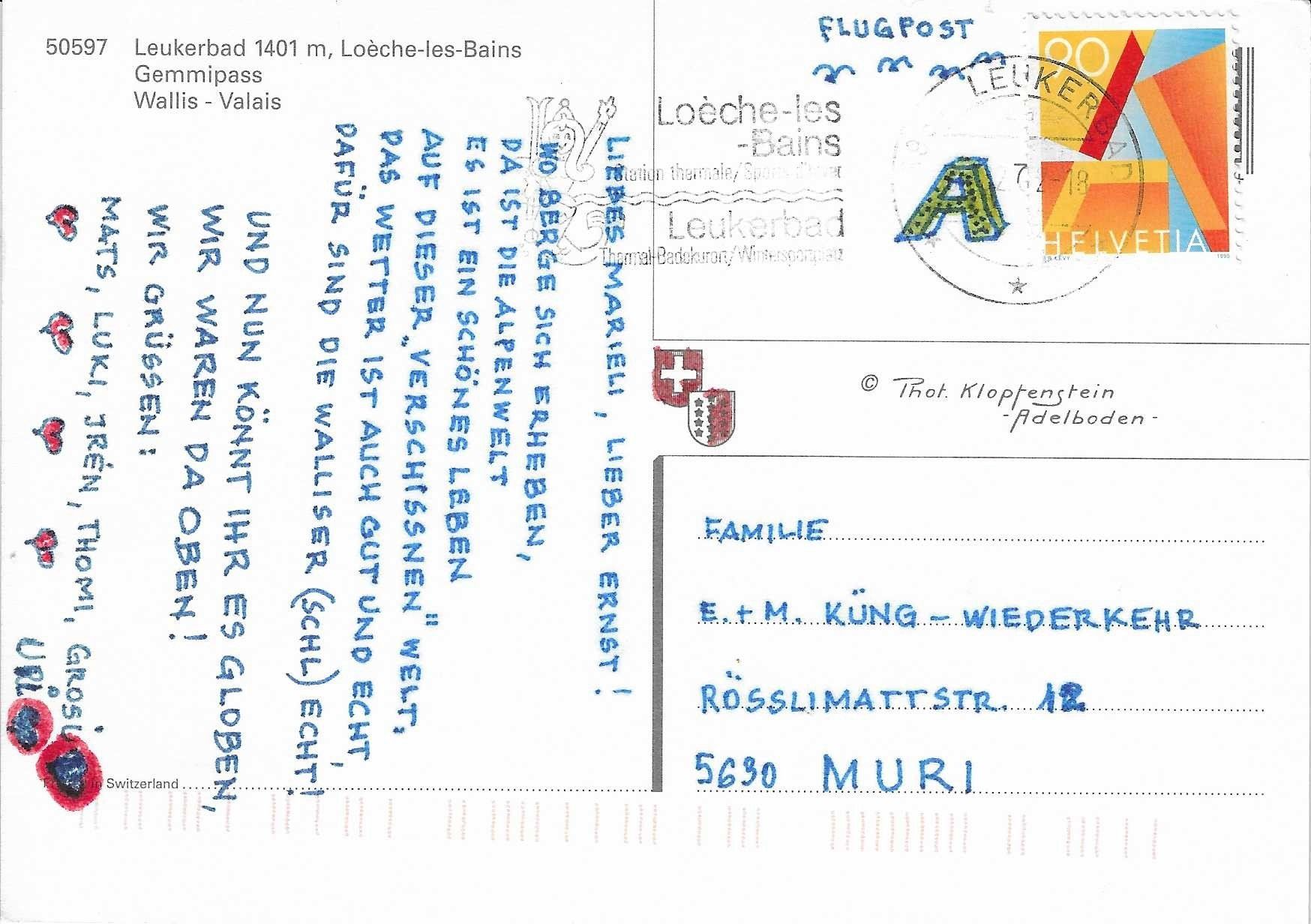 Cartes postales: Leukerbad VS – D'occasion à Rothrist par Stranglehold 1