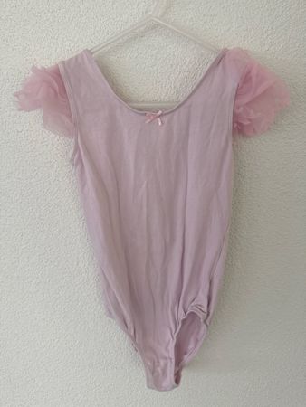 Tanzbody H&M Grösse 134/140 hellrosa kurzarm Tüll