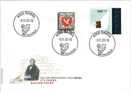 175 Jahre Basler Taube - Combo FDC
