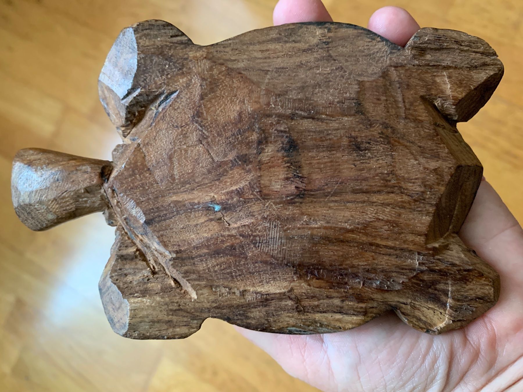 Statuette: Holzschildkröte Dekofigur geschnitzt – Usato da Wettswil venduto da cipollina71 2