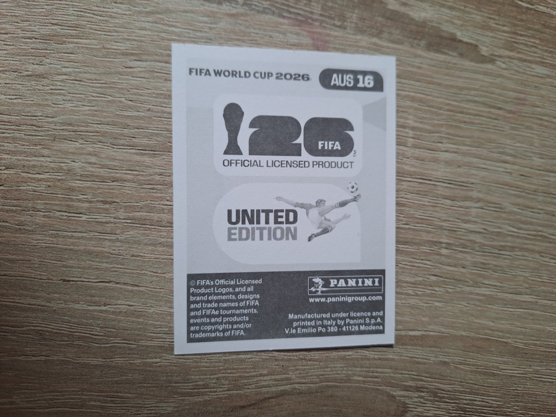 Fifa Sammelbilder & Trading cards: AUS 16 – Neu (gemäss Beschreibung) aus Pratteln von olliw 1