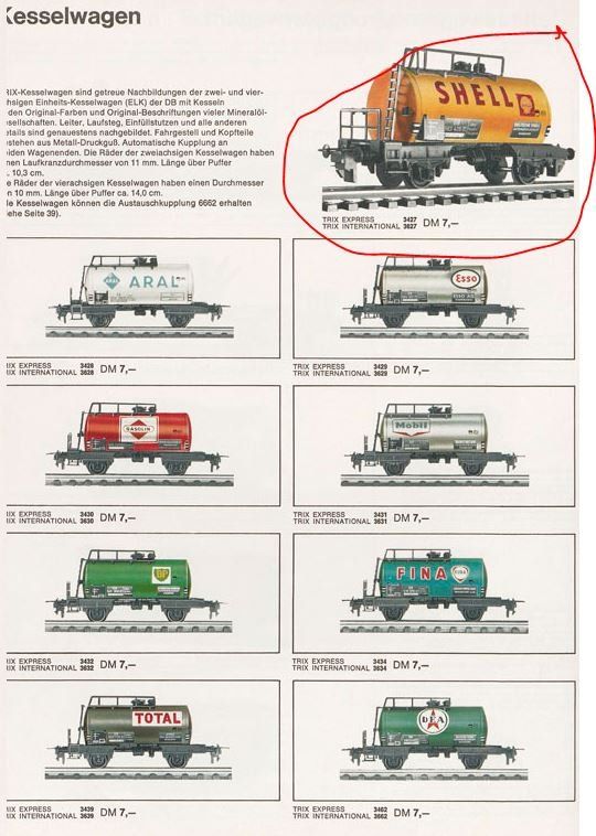 Trix Modellini di ferrovie: Trix Express H0: DB Kesselwagen Shell – Usato da Niederhasli venduto da rail-duerst 6
