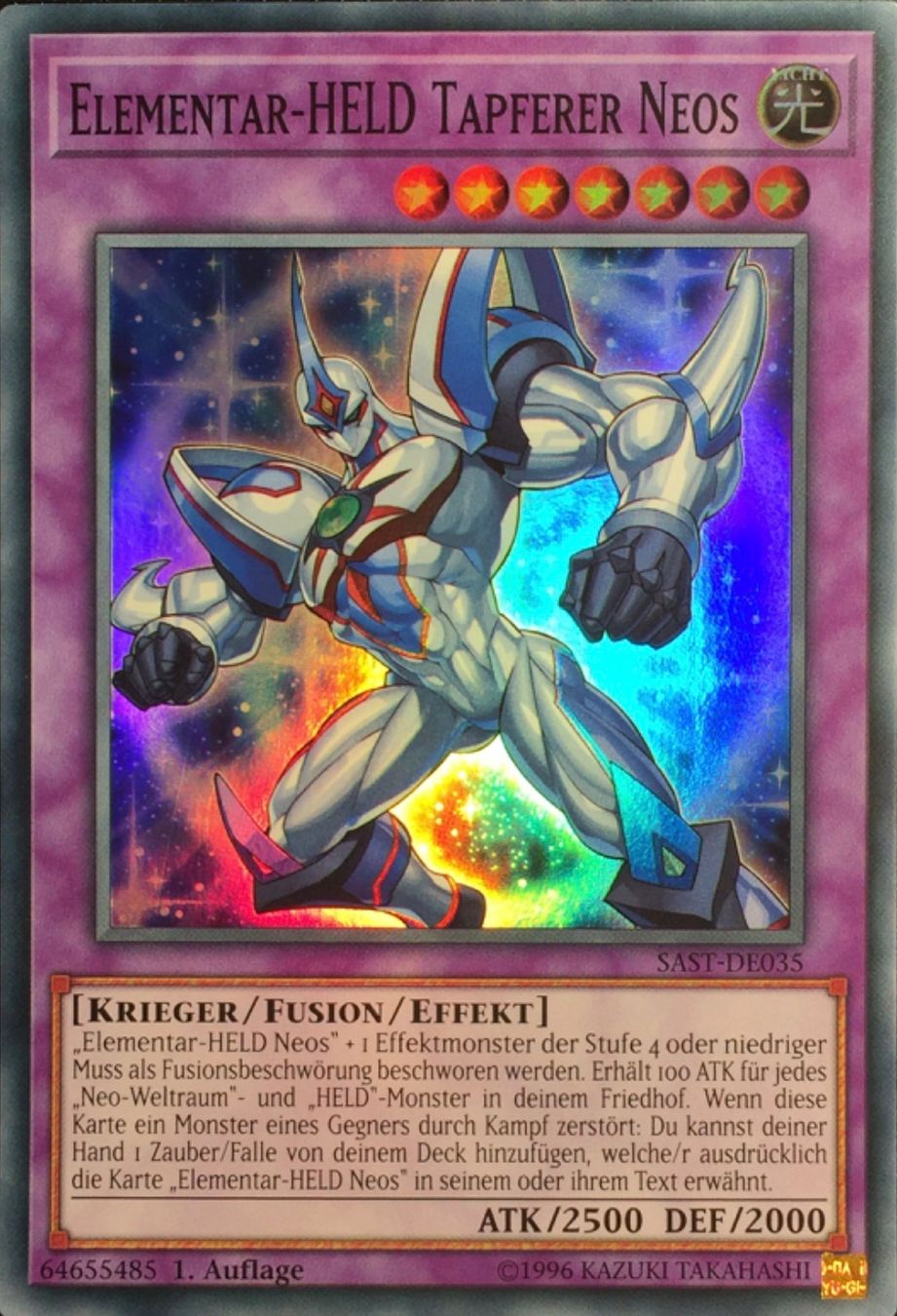 Yugioh Carte collezionabili: YuGiOh Elementar-HELD Tapferer Neos – Usato da Altstätten SG venduto da ChangeMaker